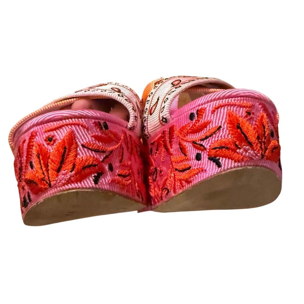 Kate Spade New York Rio Bandana Patchwork Platform Sandals Women's Sz. 9 - Picture 8 of 10